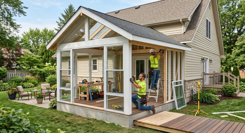 Enclosed Deck Installation in Charlotte, NC