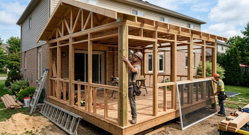 Enclosed Deck Installation in Dallas, TX