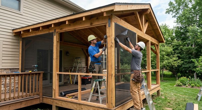 Enclosed Porch Construction in Asheville, NC