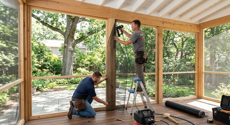 Enclosed Porch Construction in Austin, TX