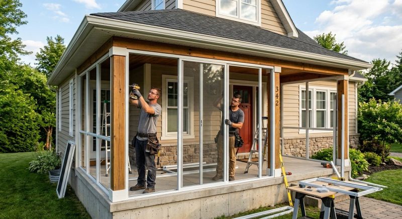 Enclosed Porch Installation in Asheville, NC