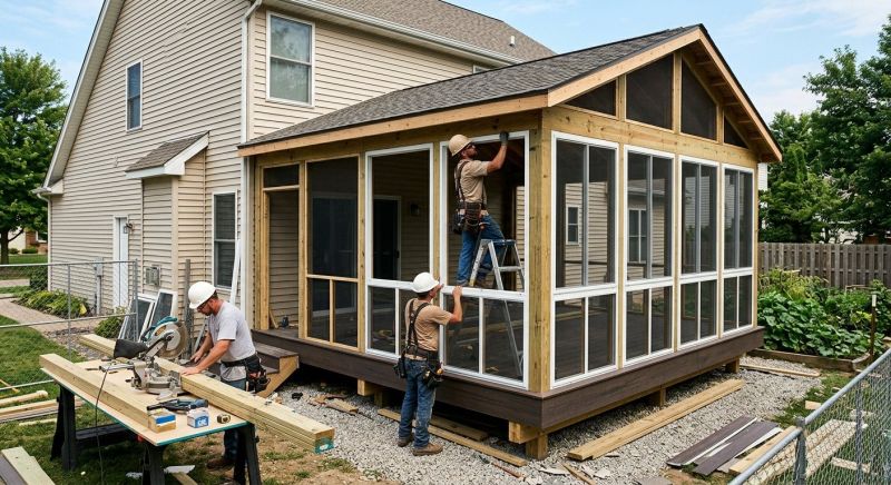 Porch Enclosure Installation in Seattle, WA
