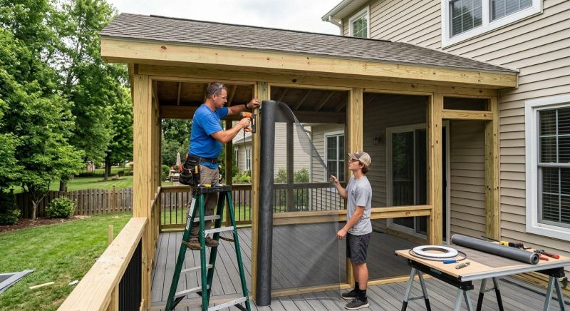 Screened In Porch Installation in Austin, TX