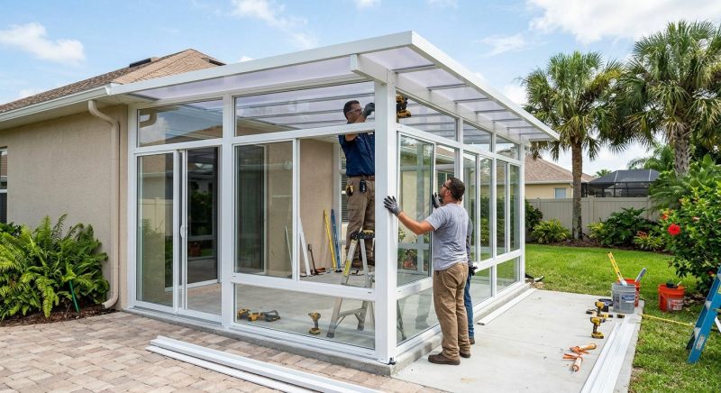 Sunroom Addition Construction in Charlotte, NC