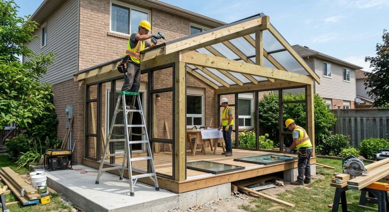 Sunroom Addition Construction in Dallas, TX