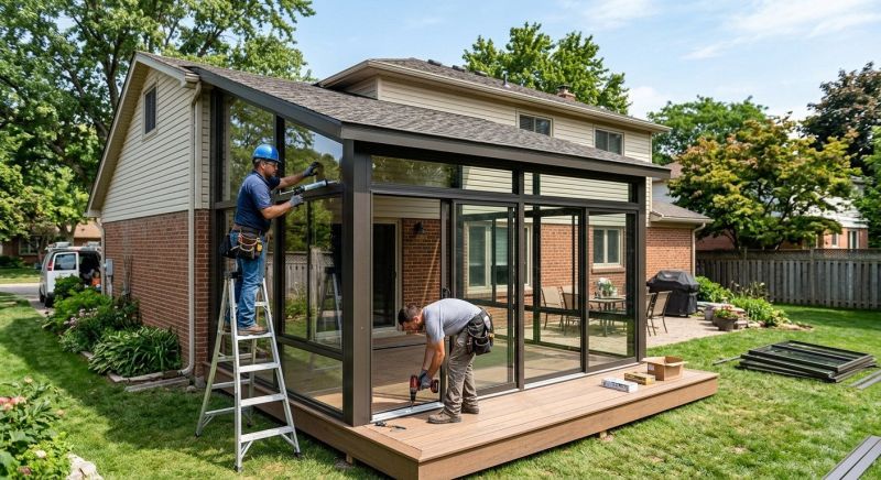 Sunroom Addition Construction in Dallas, TX